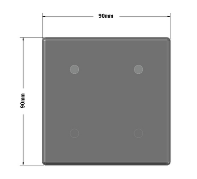 60-030-0 MODULAR SOLUTIONS POLYAMIDE END CAP 90MM X 90MM, GRAY